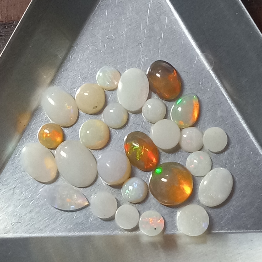 Multi Color & Size Mixed Shaped Opal Cabochon Par… - image 2